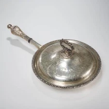 William Adams Victorian Silverplate Sauce Ornate Serving Chafing Dish 12"dia