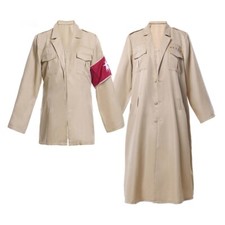 Attack on Titan Cosplay Eren Levi Chaqueta Marley Chaqueta Militar Uniforme Abrigo