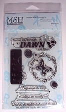 MSE My Sentiments Exactly Clear Stamps Sadness Flies - NEW