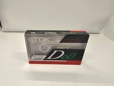 New TDK D60 Cassette Tape Sealed