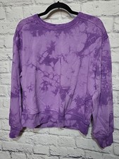 Women's Medium Tie Dye Lightweight Sweatshirt Blushed Lilac NWT Member's Mark