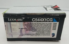 Genuine Lexmark C544X1KG Cyan Toner Cartridge Extra High Yield