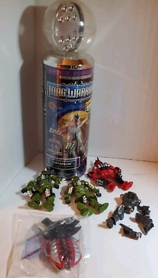 2006 Mega Bloks Mag Warriors DRACHNID & CRYMSON Target Exclusive 3 pack Bonus B4