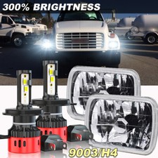 5X7 7x6 DOT LED Headlight Hi Lo Beam with H4 for Chevrolet EI Camino Malibu