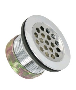 RV - Mobile Home - Large Metal Shower Only Drain - Chrome -Fits 1 3/4 ...