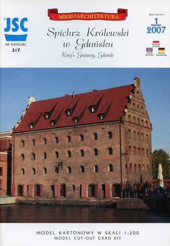 Granaio del Re a Danzica (Danzica) città # carta modello 1/200 # JSC217 - Foto 6 di 6