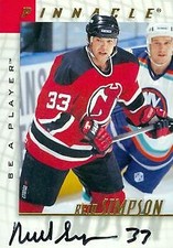 Reid Simpson autographed Hockey Card (New Jersey Devils) 1998 Pinnacle BAP #47