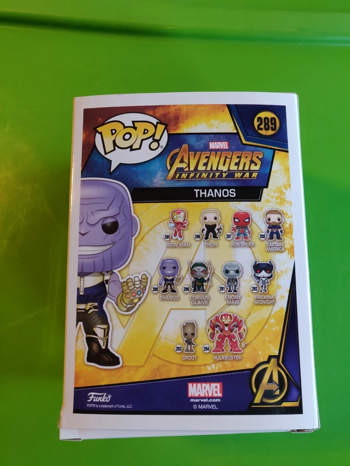 Figura Vinilo Funko Pop Marvel Avengers Infinity War Thanos #289 Foto 2 de 3