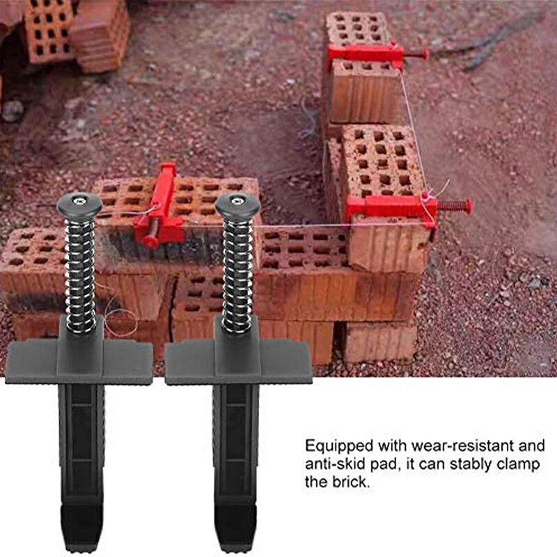 2Pcs Brick Liner Clamps Runner Wire Bricklaying Drawer Tool Building