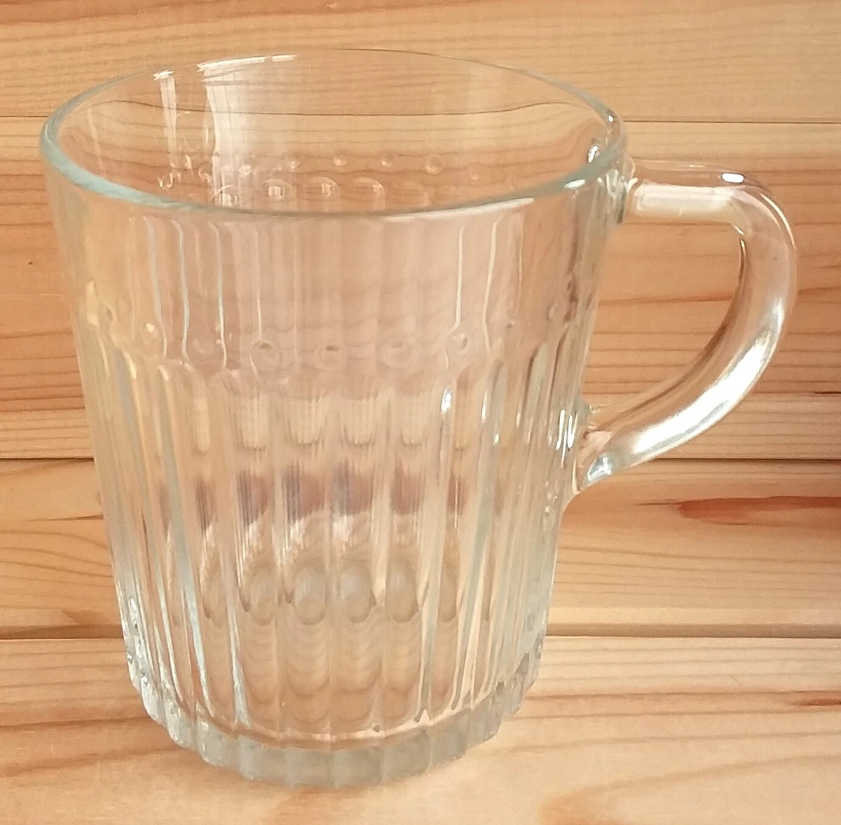 IKEA DROMBILD Patterned Glass 250 ML Coffee Tea Mug New