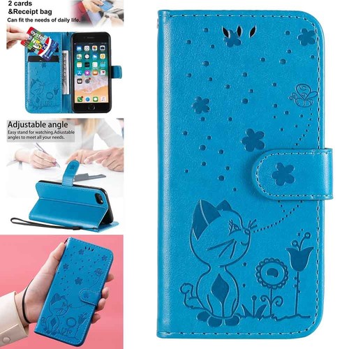 For iPhone SE 2020 2nd 3rd Gen 2022 Wallet Card Holder Leather Phone Case Cover - Picture 41 of 47