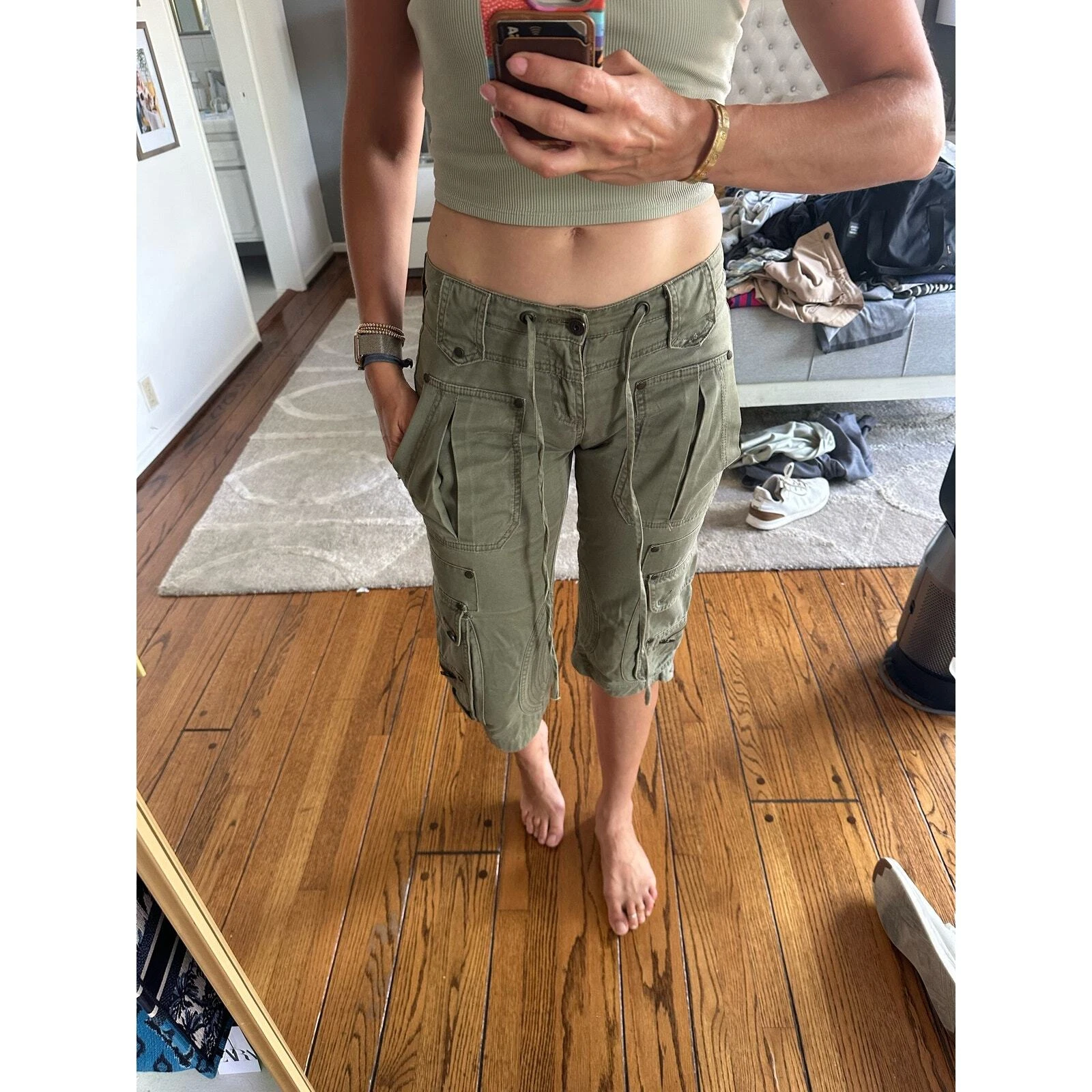 Jagger Brand Capri Pants 26 Dark Green
Opens in a new window or tab