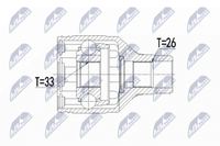 NTY NPW-SU-016 Gelenksatz Antriebswelle Getriebeseitig FüR Fiat Suzuki