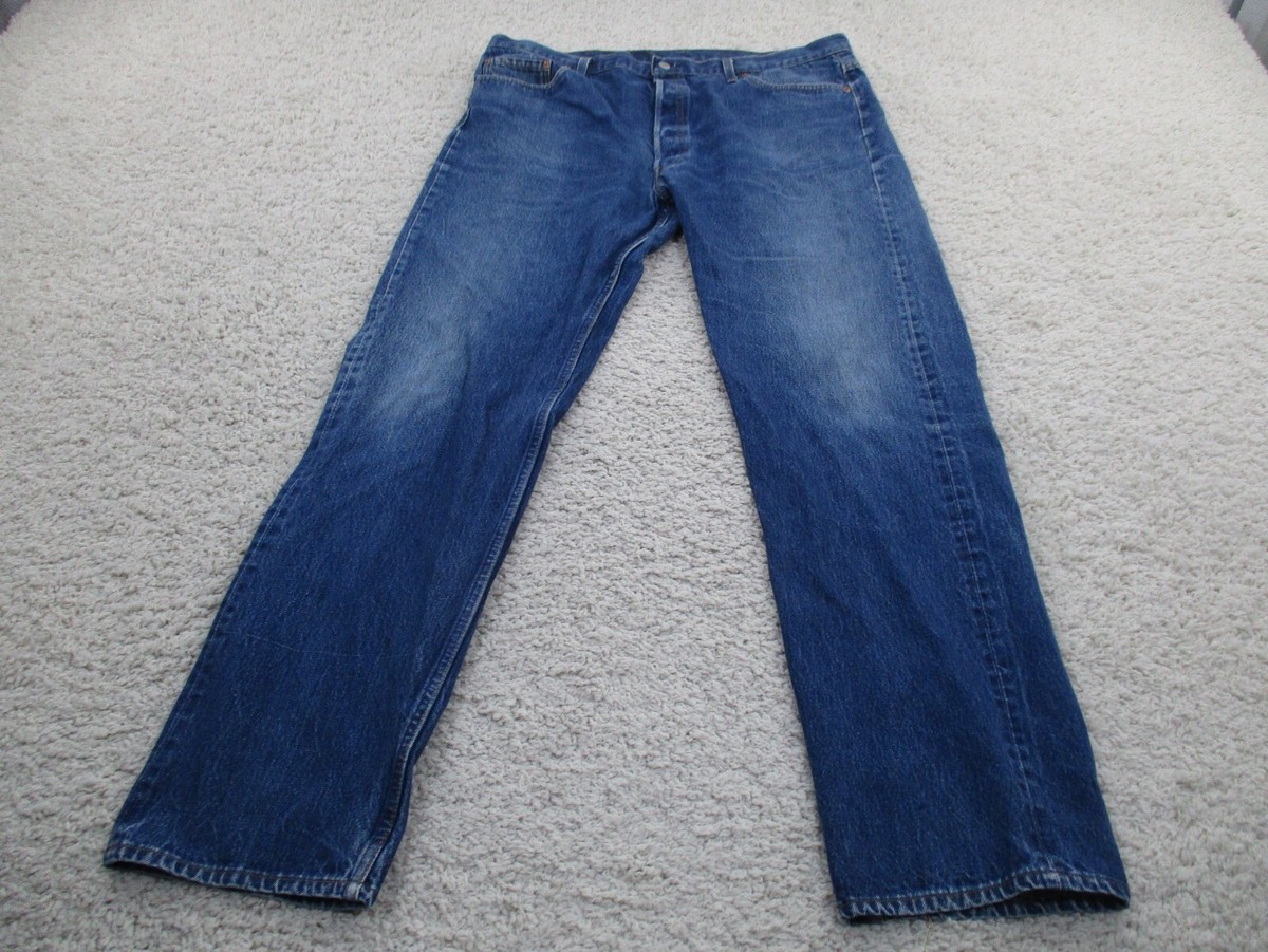 Vintage Levi's Jeans Men 44x38 Blue 501 (Fit 40x33) Button Fly