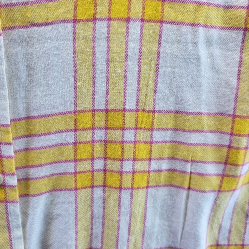 NEW GAP Shirt Womens Extra Large Yellow Plaid Long Sleeve Pocket Collar MSRP $49 - Picture 5 of 13