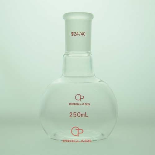 Single Neck Flat Bottom Boiling Flask with 24/40 Glass Joint - Picture 2 of 4