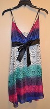Size Small Semi Sheer Sun Dress Ruched Back Light Weight