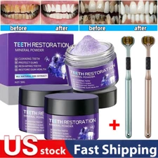 Dental Restoration Mineral Powder, Mineral Tooth Powder, Teeth Whitening HOT US~