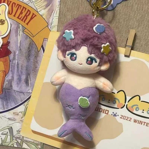 Love and Deepspace Rafayel Cartoon Anime Bag Pendant Plush Doll Mermaid Keychain - Picture 4 of 6