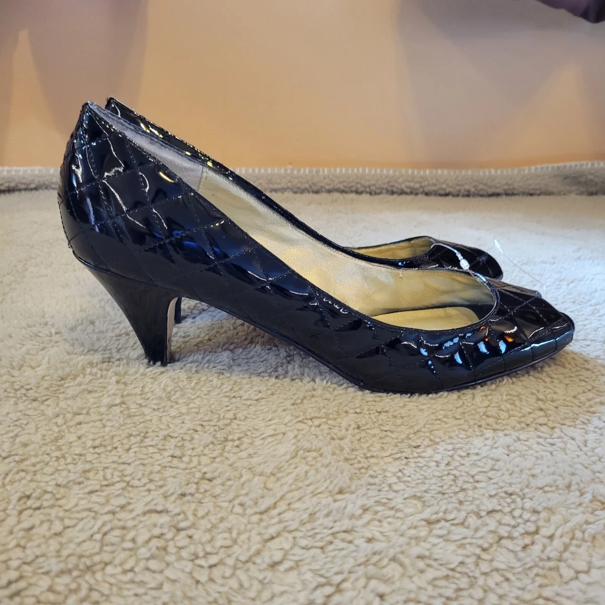 Steve Madden 2 inch High heel open toe shoes size 11 Black eBay