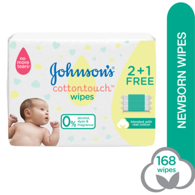 Extra Sensitive Wipes Johnson's Baby Wipes Cotton Touch J&J
