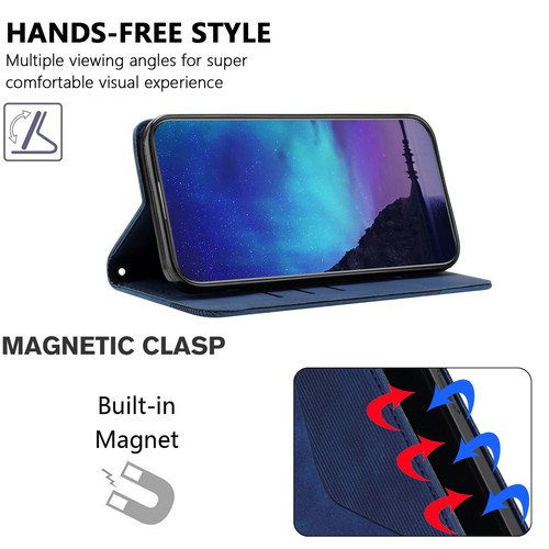 Leather Wallet Card Case for Samsung S24 Ultra S23 S22 S21 S20FE S10 Flip Cover - Picture 22 of 48