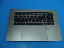 MacBook Pro 15" A1990 Mid 2018 MR932LL Top Case Palmrest NO Battery 661-10345
