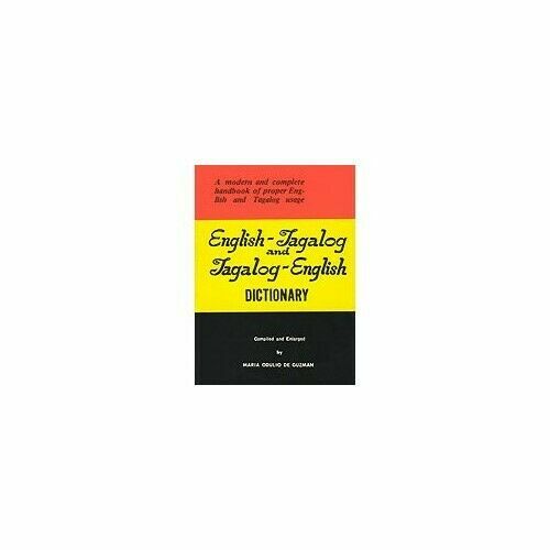 English Tagalog Tagalog English One To One Dictionary Dictionaries Thesauruses Books