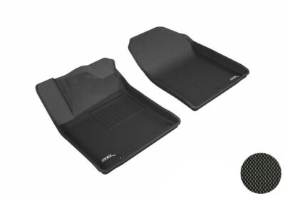 3D MAXpider  Black 1st Row 2 Piece Floor Liners for Hyundai Elantra