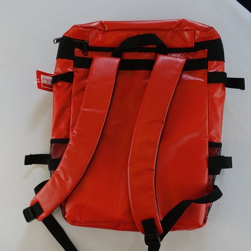 NWT Coca Cola Collectibles Backpack RED Coke Thermos Insulated Cooler Soda Bag - Picture 2 of 4