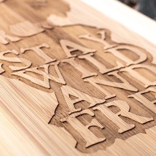 Stay Wild and Free - Buffalo - Cutting Board - Picture 3 of 9