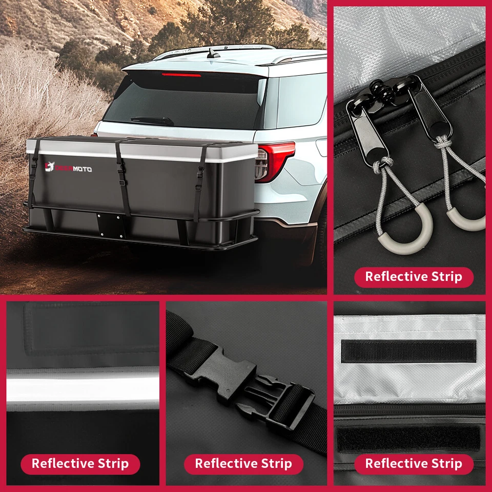 DEERMOTO para remolque GMC Yukon montaje en enganche bolsa portaequipajes almacenamiento Foto 4 de 4