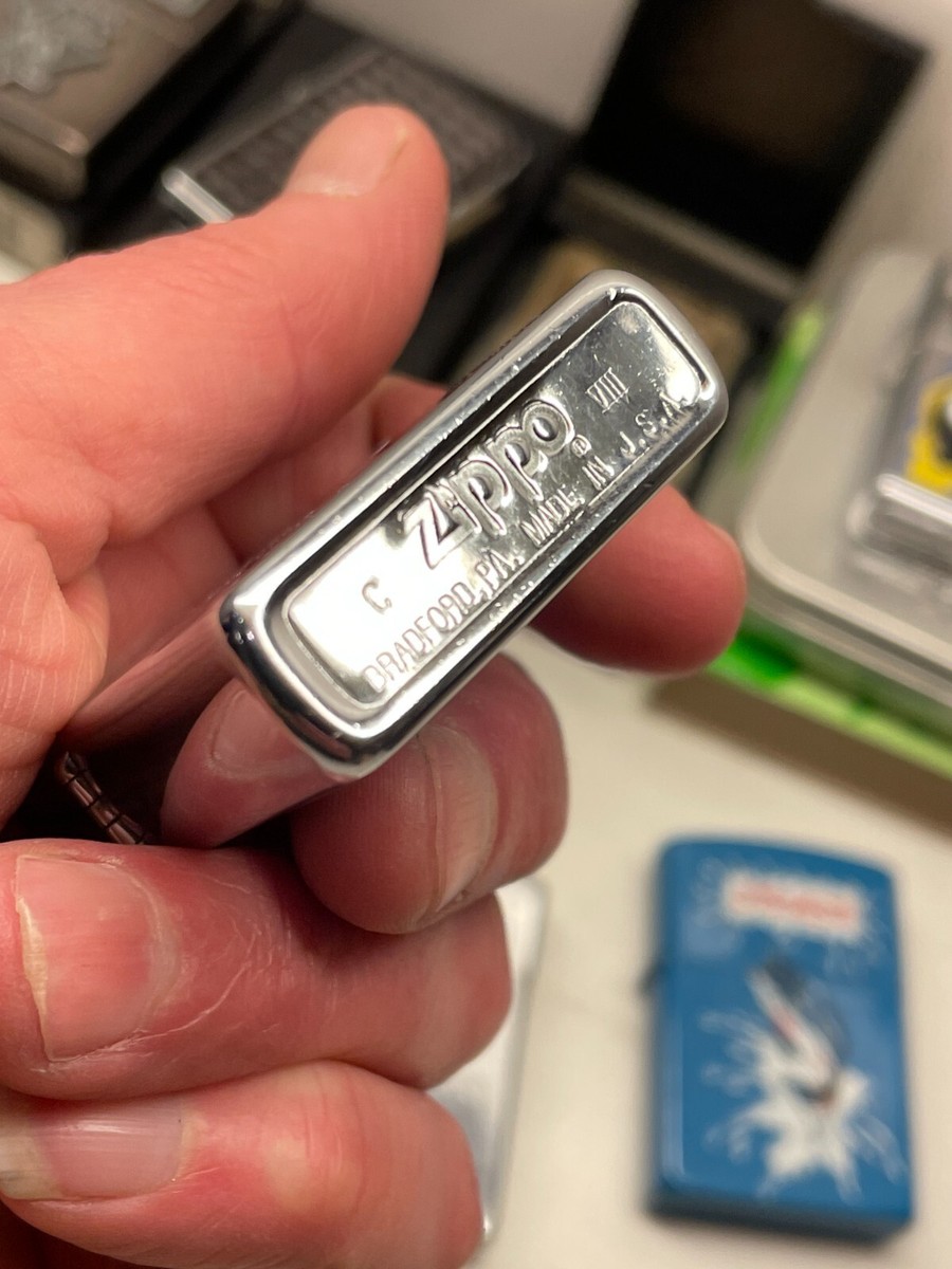 Vintage 1997 Zippo Lighter silver scroll | eBay
