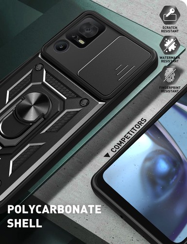 For Lively Jitterbug Smart4 Case Shockproof Ring KickStand Cover+Tempered Glass - Photo 10 sur 16