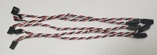 5 PCS - 8 INCH TWISTED FUTABA 22AWG SERVO EXTENSIONS