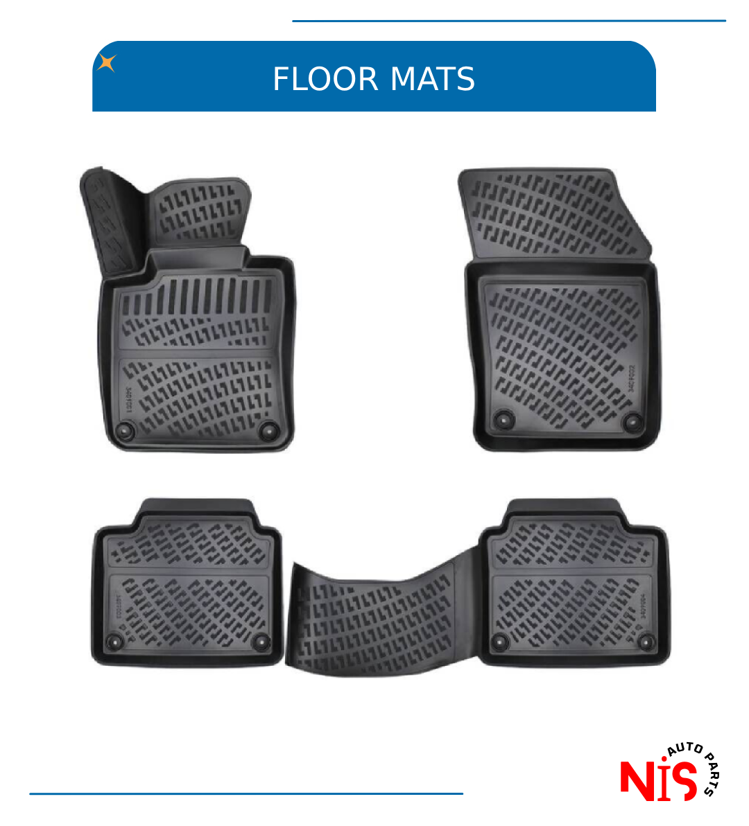 Floor Mats Liner For Volvo S90 20172023 AllWeather 3D Molded Black eBay