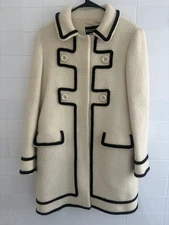 VINTAGE  - excellent condition - Boutique Moschino black and cream wool peacoat
