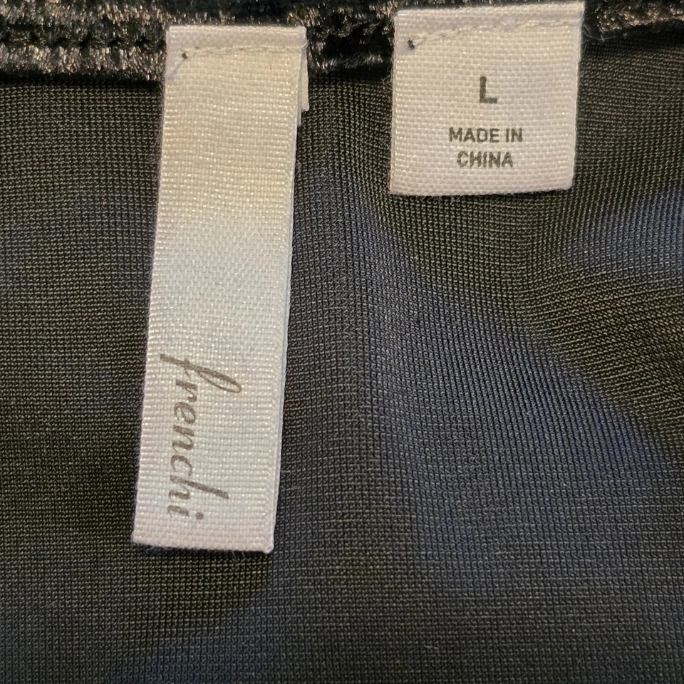 Frenchi Whimsigoth 撕裂天鹅绒黑色紧身连衣裙女式大号仙女垃圾桶 — 第 4/4 张图片