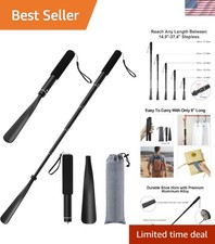 Comfort Grip Telescopic Shoe Horn 15-37" - Lightweight Travel Friendly Design