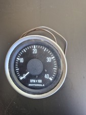 Nice Vintage 12v Motorola Tachometer 4000 Rpm 12at04