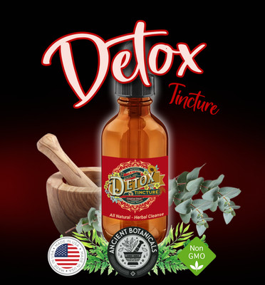 Detox Cleanse Herbal Tincture - Natural Plant Extracts - Liquid Drops Drink Tea