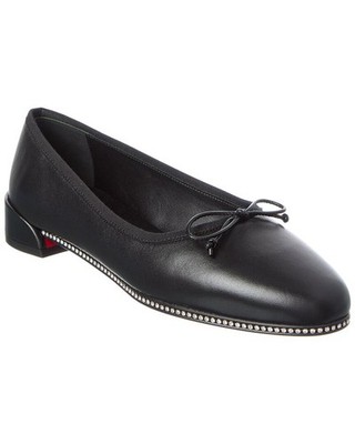 Christian Louboutin Sweetie Strass Leather Ballerina Flat Women's
