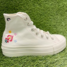 Converse Chuck Taylor All Star Lift Womens Size 7 White Athletic Shoes Sneakers