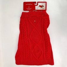 Cable Knit Dog Sweater Red M Medium Xmas Holiday Wondershop Target Pet