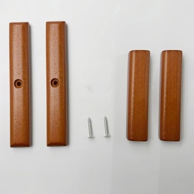 Lot of 2 Cherry Wood rpls Handle Suit for Weber 18.5'' Charcoal Grill C