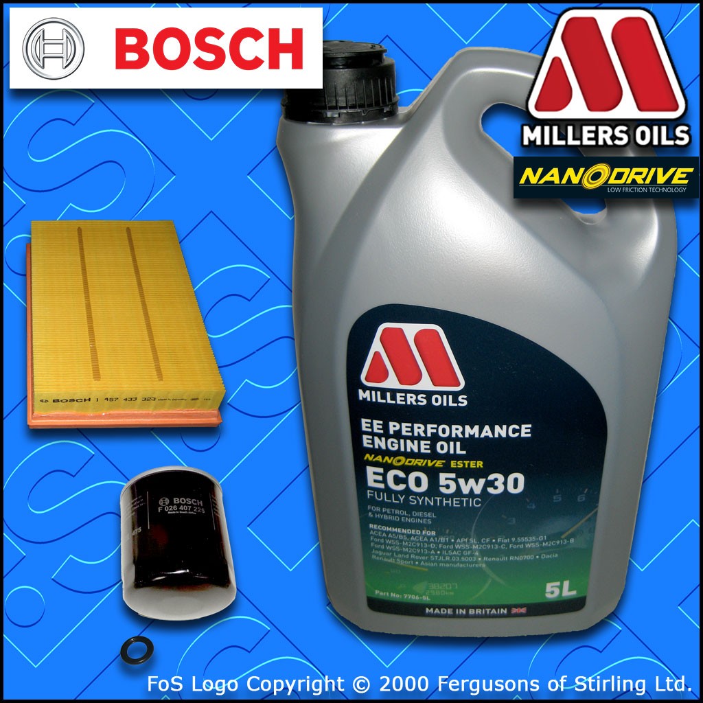 SERVICE KIT for VOLVO V50 1.8 16V OIL AIR FILTERS +5w30 ECO NANO OIL (2004-2007)
