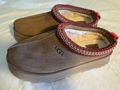 UGG Tasman Platform Tazz Women's Slipper Chestnut Size 10 1122553 Nearly new