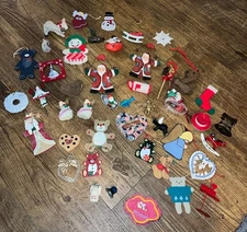 Lot Of 40 Various Vintage 80s, 90s And Y2K Christmas Ornaments
