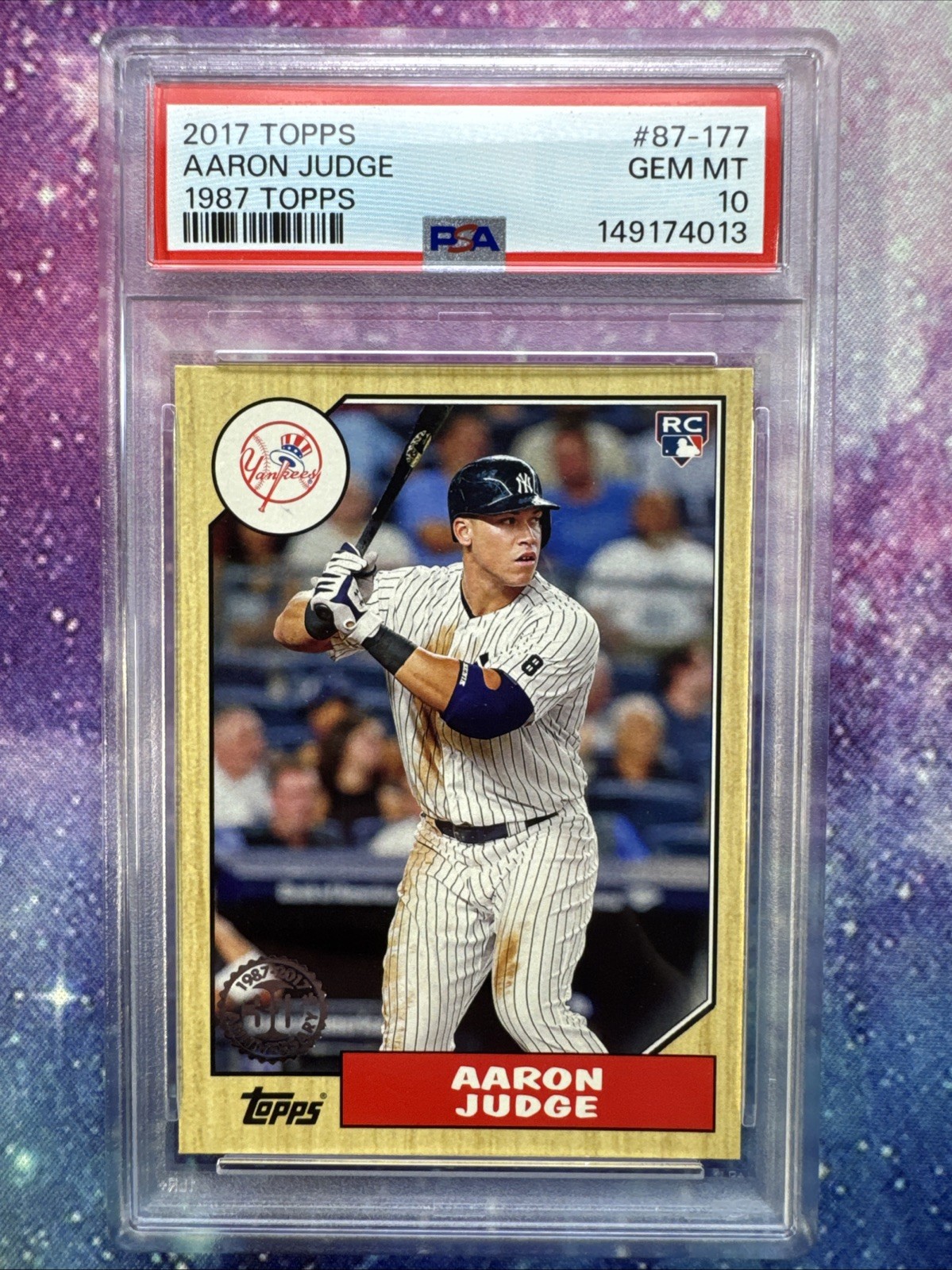 Aaron Judge #87-177 (Baseball Cards 2017 Topps 1987) — is it worth grading?