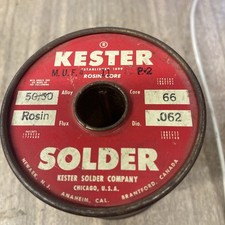 3 lb Kester solder 50/50 .062 dia rosin core